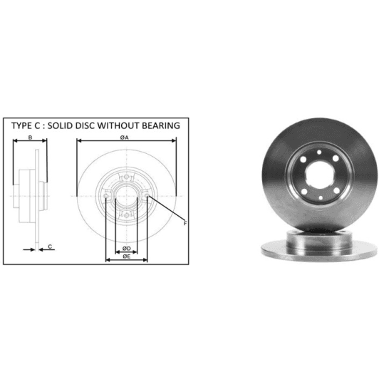 61272ap Applus Гальмівний диск