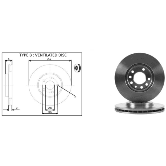 61278ap Applus Гальмівний диск