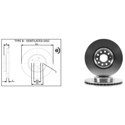 61279ap Applus Гальмівний диск