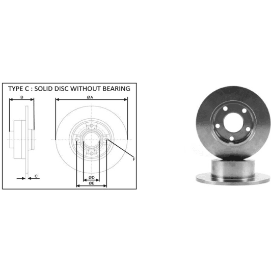 61285ap Applus Гальмівний диск