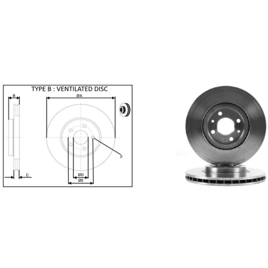61289ap Applus Тормозной диск