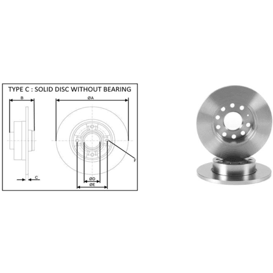 61291ap Applus Гальмівний диск