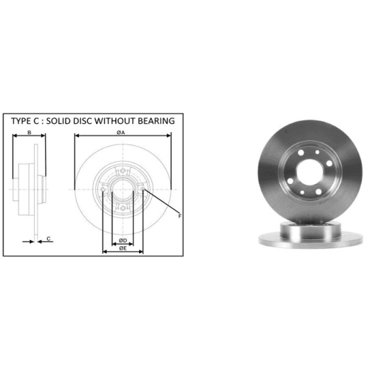 61304ap Applus Тормозной диск