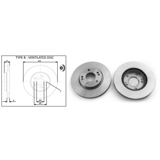 61307ap Applus Гальмівний диск