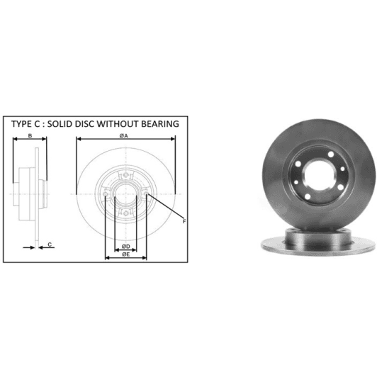 61322ap Applus Гальмівний диск