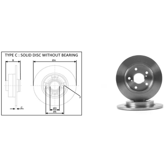 61332ap Applus Тормозной диск