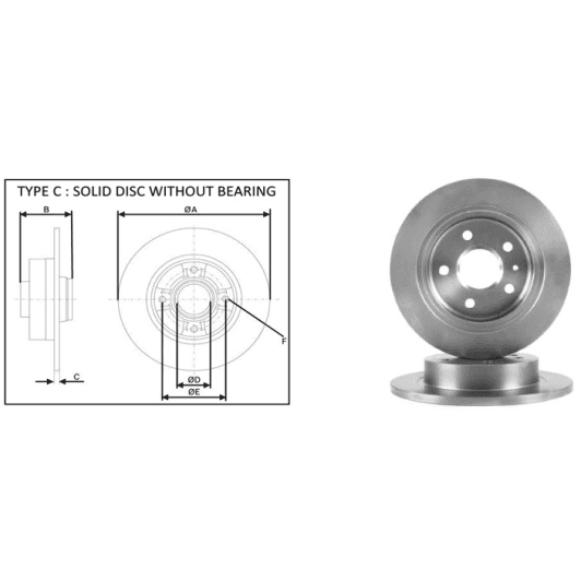 61333ap Applus Тормозной диск