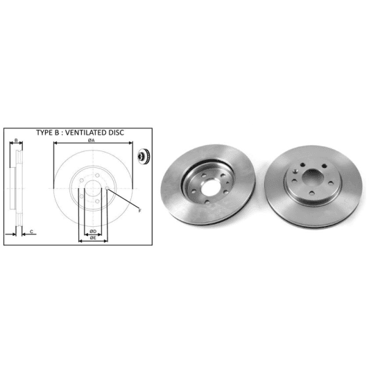 61347ap Applus Тормозной диск