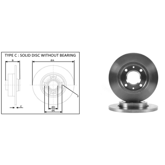 61352ap Applus Тормозной диск