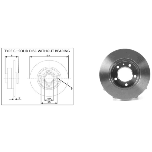 61355ap Applus Гальмівний диск