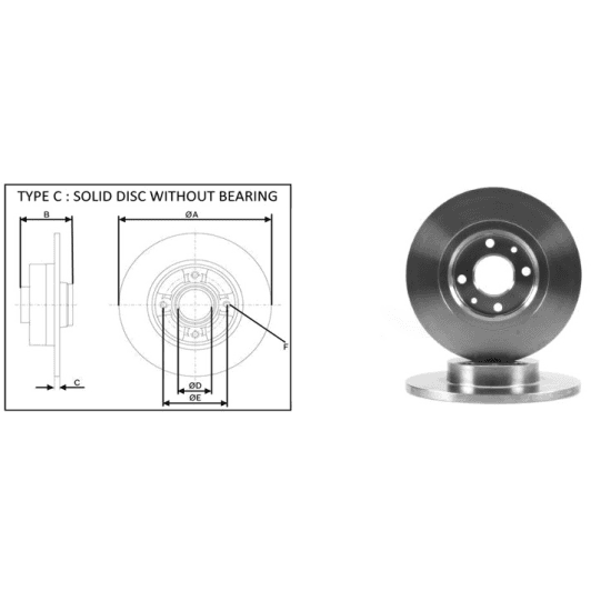 61371ap Applus Гальмівний диск