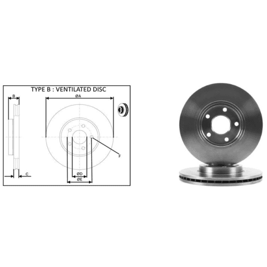 61386ap Applus Гальмівний диск