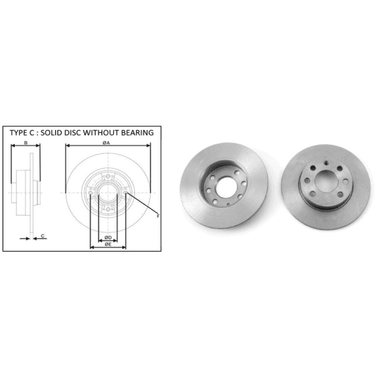 61389ap Applus Гальмівний диск для Opel Corsa