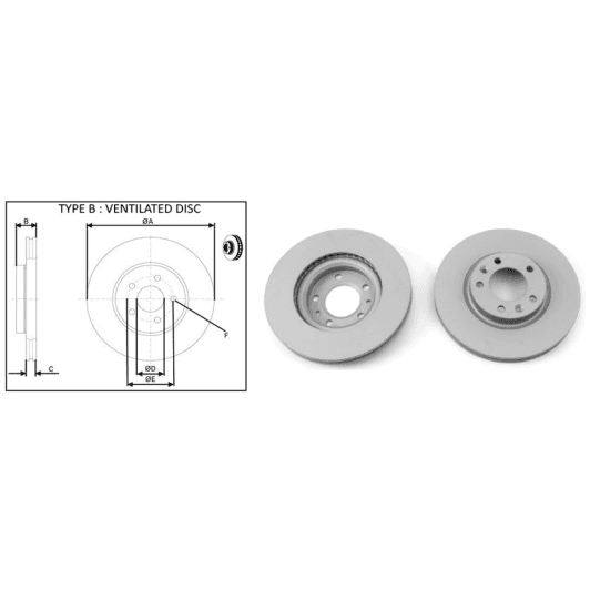 61393ap Applus Гальмівний диск