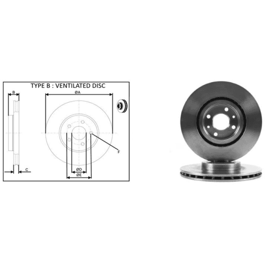 61396ap Applus Гальмівний диск