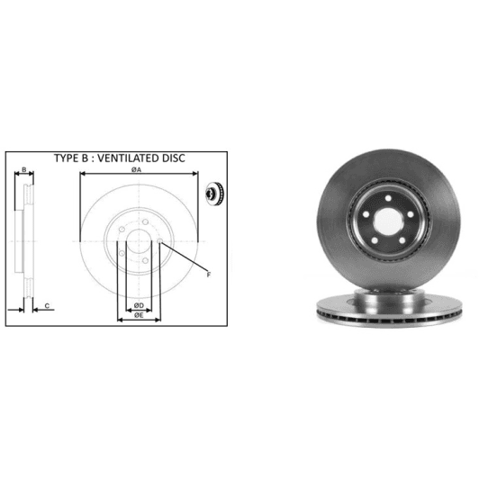 61420ap Applus Гальмівний диск