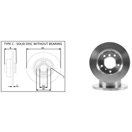 61440ap Applus Гальмівний диск