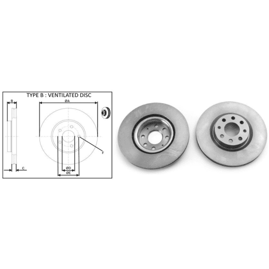 61441ap Applus Тормозной диск
