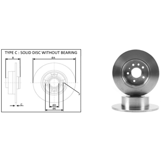 61443ap Applus Тормозной диск