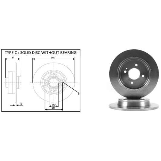 61445ap Applus Тормозной диск