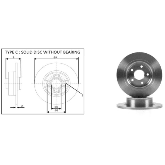 61450ap Applus Гальмівний диск
