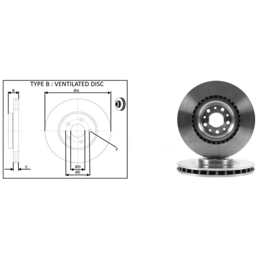 61458ap Applus Тормозной диск