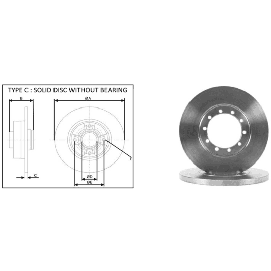 61489ap Applus Тормозной диск