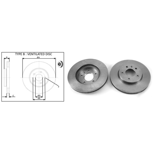 61491ap Applus Гальмівний диск