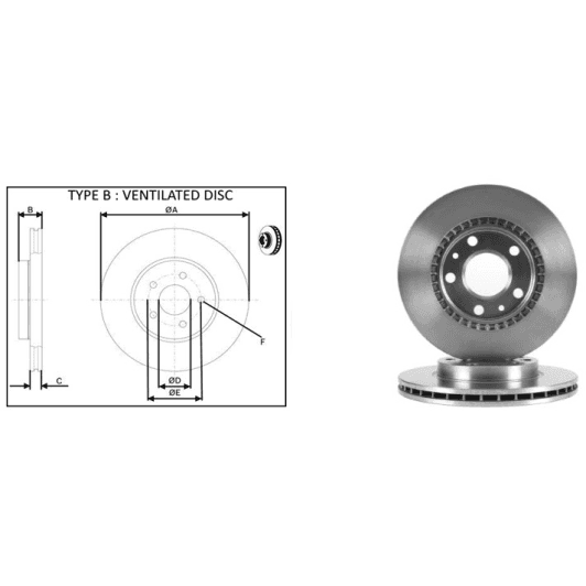 61588ap Applus Гальмівний диск