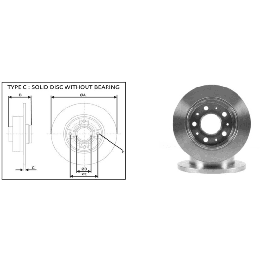 61599ap Applus Тормозной диск