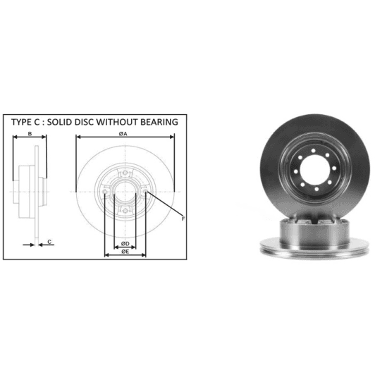 61613ap Applus Тормозной диск
