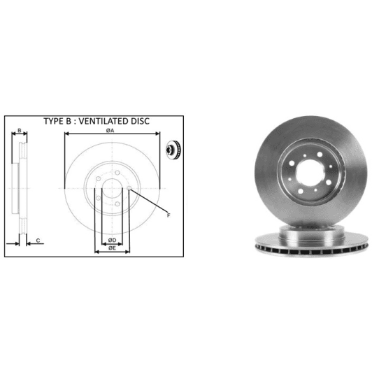 61617ap Applus Тормозной диск