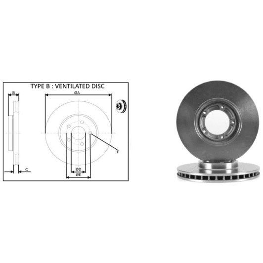 61637ap Applus Гальмівний диск