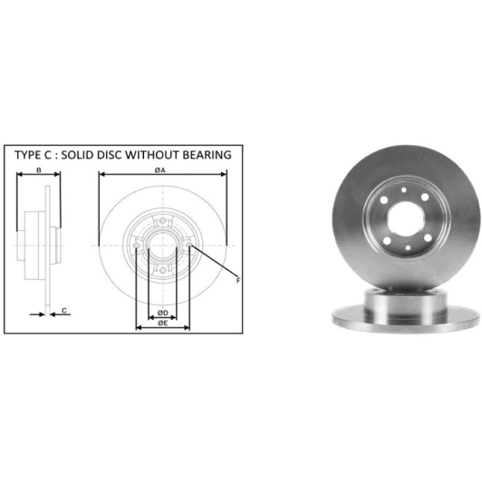 61641ap Applus Тормозной диск