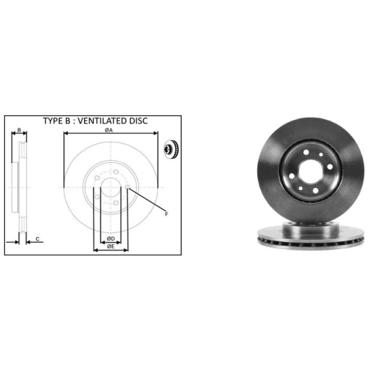 61303ap Applus Гальмівний диск
