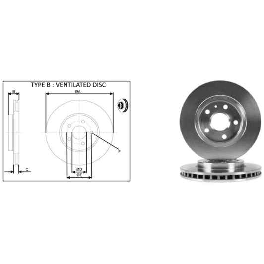 61323ap Applus Гальмівний диск