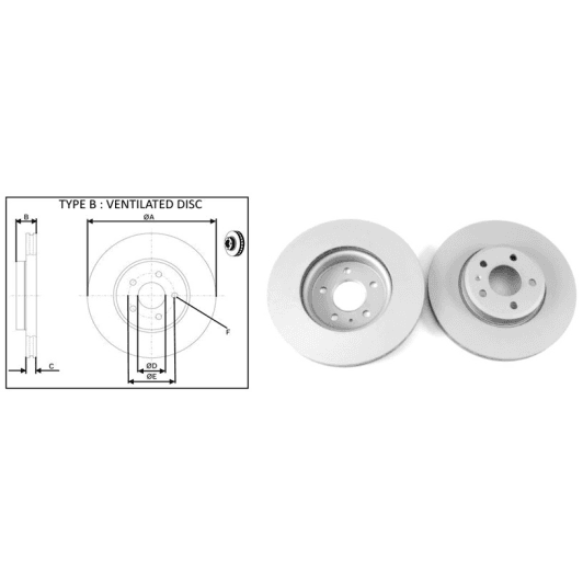 61337ap Applus Гальмівний диск