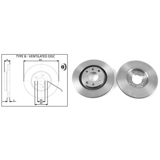 61341ap Applus Тормозной диск