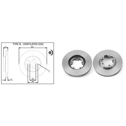 61400ap Applus Тормозной диск