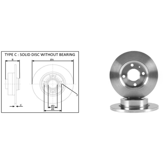 61418ap Applus Гальмівний диск