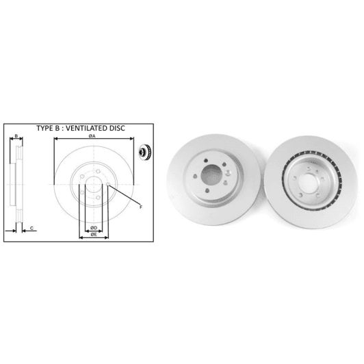 61453ap Applus Гальмівний диск