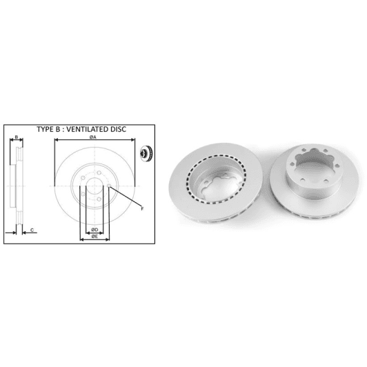 61519ap Applus Гальмівний диск
