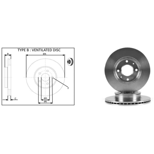 61587ap Applus Тормозной диск