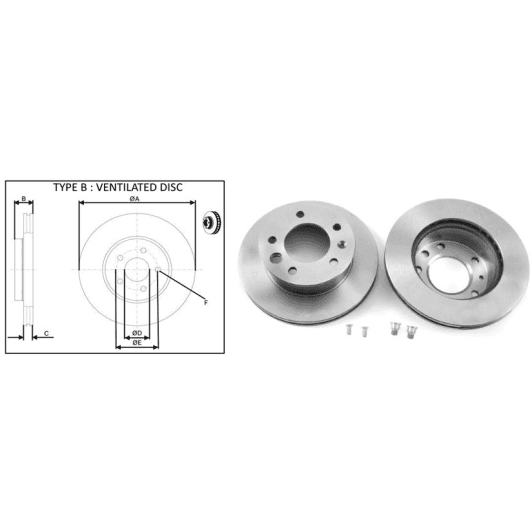 61636ap Applus Гальмівний диск