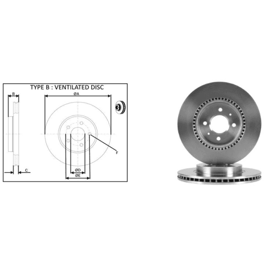 61640ap Applus Гальмівний диск