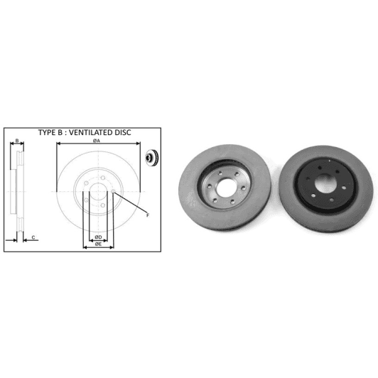 61646ap Applus Гальмівний диск