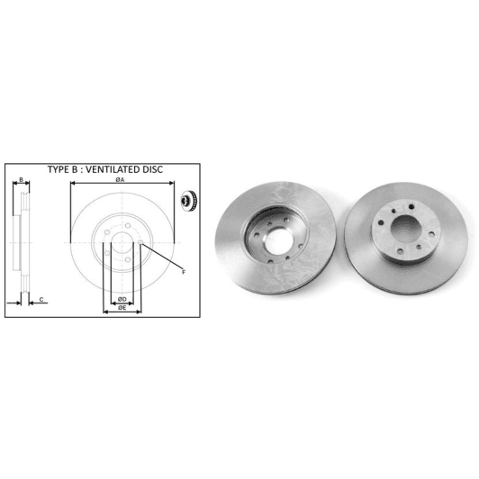 61650ap Applus Гальмівний диск
