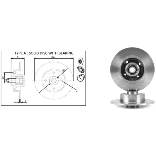 61481bap Applus Тормозной диск