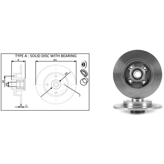 61497bap Applus Тормозной диск