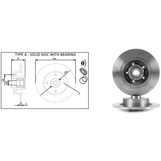 61531bap Applus Тормозной диск